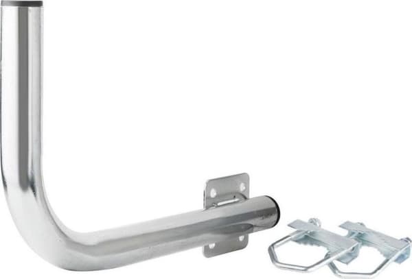 Extralink B300 BALCONY HANDLE WITH U-BOLTS M8 LEWY, Rustfritt stål, Vinkelbrakett, 12 kg, Stål, Generelle formål, Galvanisert belegg, Sinkbelegg