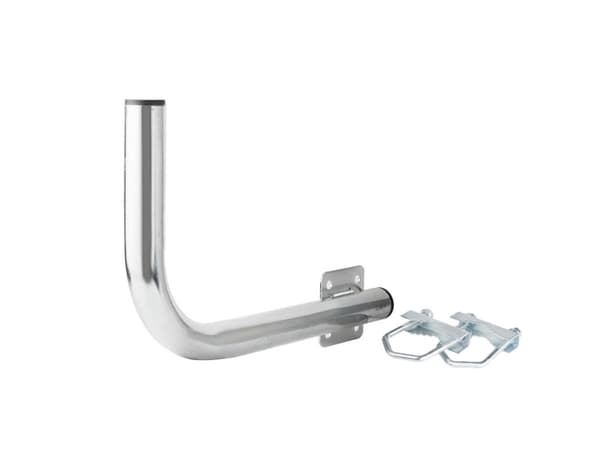 Extralink B300 BALCONY HANDLE WITH U-BOLTS M8 LEWY, Rustfritt stål, Vinkelbrakett, 12 kg, Stål, Generelle formål, Galvanisert belegg, Sinkbelegg