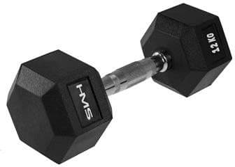 HMS Dumbbell Hex Pro black-silver 12 kg (17-66-115)