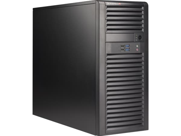 Supermicro SC732 D4-668B - Mid tower - utökad ATX 668 Watt - svart - USB/ljud