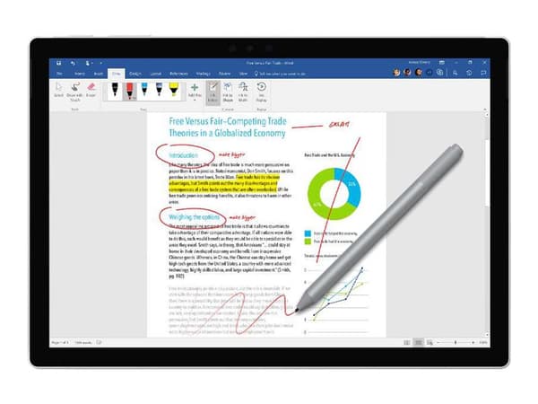 Microsoft Surface Pen M1776 - Aktiv stift - 2 knapper - Bluetooth 4.0 - platina - kommersiell - for Surface Book 3, Go 2, Go 3, Go 4, Laptop 3, Lapto
