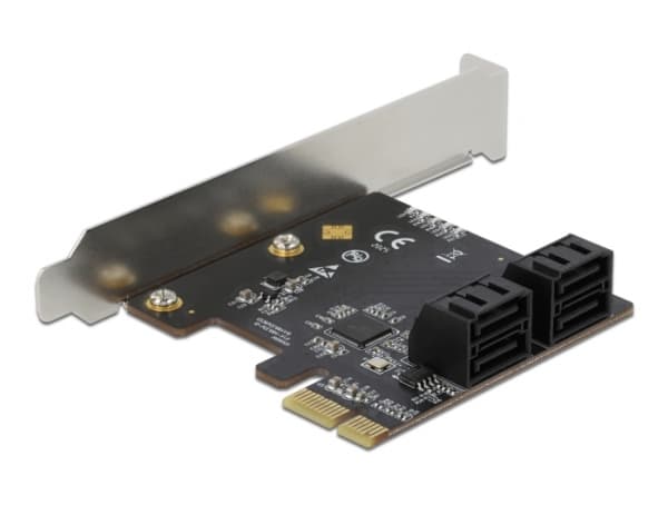 Delock - Kontrollerkort - SATA 6Gb/s - låg profil - PCIe 3.0 x2