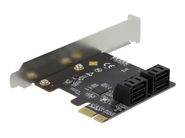 Delock - Kontrollerkort - SATA 6Gb/s - låg profil - PCIe 3.0 x2