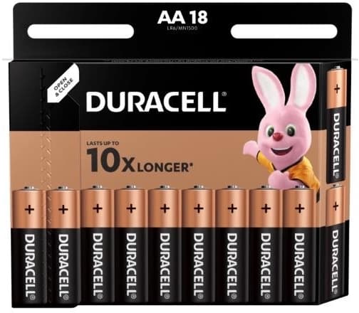 Duracell Bateria Basic AA / R6 1500mAh 18 szt.