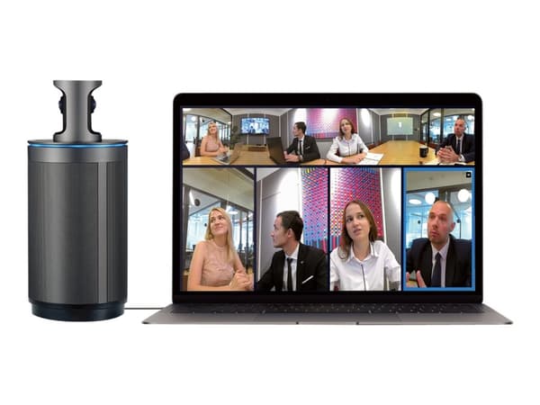 Kandao Meeting, Ryhmävideoneuvottelujärjestelmä, 4K Ultra HD, 220°, Harmaa