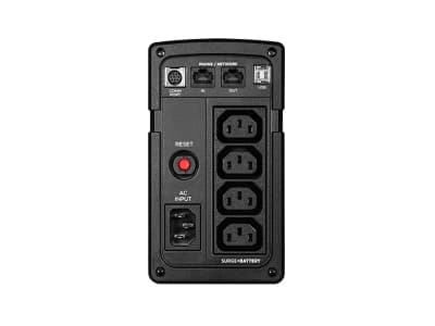 CyberPower RT650EI - UPS - AC 230 V - 400 watt - 650 VA - RS-232, USB - utgangskontakter: 4 - svart