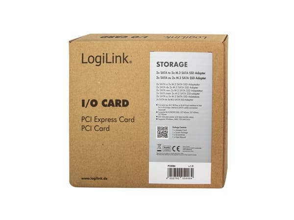 LogiLink PC0086, SATA, M.2, vihreä, passiivinen, 20 mm, 120 mm