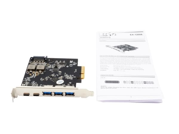 EXSYS EX-12006 grensesnittkort/adapter Innebygd USB 3.2 Gen 2 (3.1 Gen 2) (EX-12006)