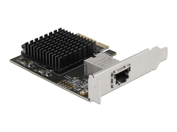 Delock - Nettverksadapter - PCIe 3.0 x4 lav profil - 100M/1G/2.5G/5G/10 Gigabit Ethernet