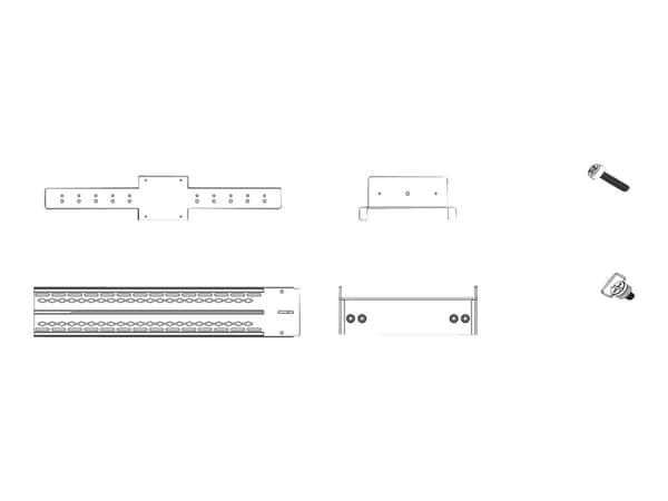 Yealink VCS-TV Mount2 - Monteringssett (M-1 monteringsbøyle, M-2 monteringsbøyle, M-3 monteringsbøyle, M-4 monteringsbøyle) - for videokonferansesyst