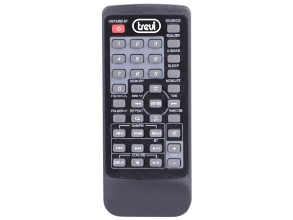 Trevi 0H10D800, Hjemmelydanlegg (mini), Sort, Sølv, 1 plattformer, Topp, DAB, DAB+, FM, PLL, LCD
