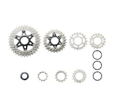 Shimano CS-HG800-11, Cykelkassett, Vägcykel, Rostfritt stål, Svart, Grå, 335 g
