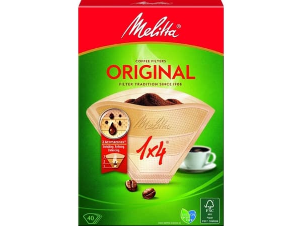 Melitta 122134, papper, Brun