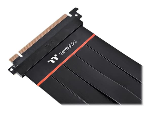 Thermaltake TT Premium PCI-E 4.0 Extender - PCI Express x16-kabel - 164 pin PCI Express (hane) till 164 pin PCI Express (hona) - 60 cm - svart