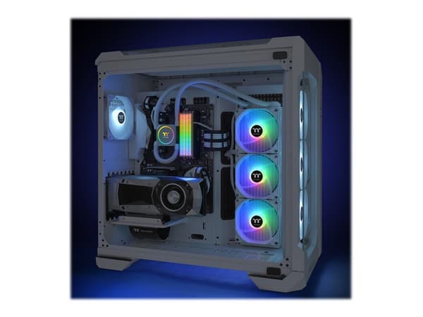 Thermaltake Floe RC 360 - Snow Edition - processor and memory liquid cooling system - Radiatorstørrelse: 360 mm - (for: LGA1156, AM2, AM2+, LGA1366,