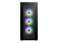 Miniatyrbild 1 av 5: Thermaltake Divider 500 TG ARGB - Mid tower - ATX - genomskinlig sidopanel (härdat glas) - ingen strömförsörjning (PS/2) - svart - USB/ljud