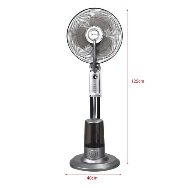 Dimfläkt 125x40x40cm 3 fläkthastigheter fuktfunktion med timer oscillerande funktion vit [in.tec]