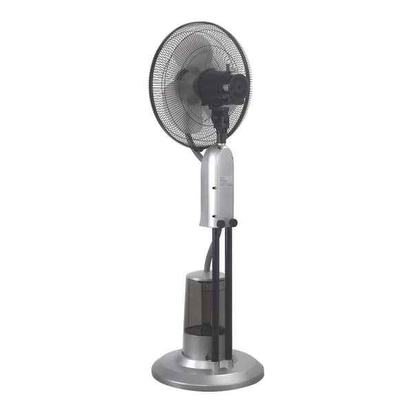 Dimfläkt 125x40x40cm 3 fläkthastigheter fuktfunktion med timer oscillerande funktion vit [in.tec]