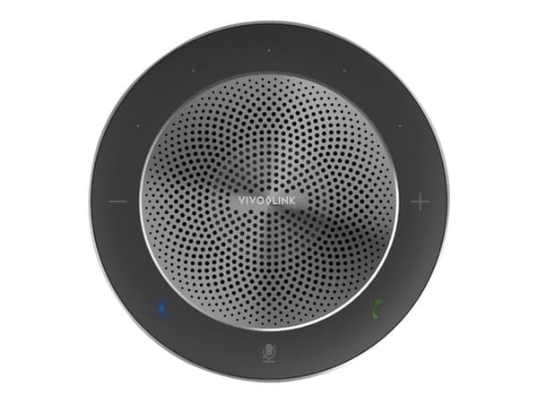 VivoLink - VoIP stasjonær høyttalende telefon - Bluetooth - trådløs - USB-C - mørk grå