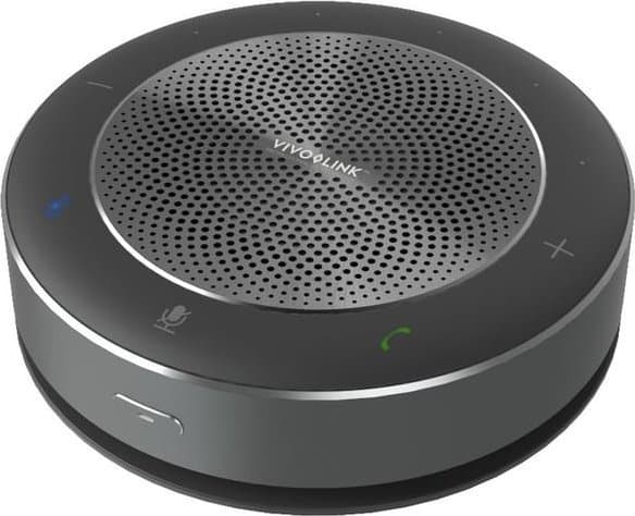 VivoLink - VoIP stasjonær høyttalende telefon - Bluetooth - trådløs - USB-C - mørk grå
