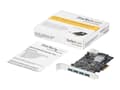 Pikkukuva 2 / 5: StarTech.com 4-Port USB PCIe Card - 10Gbps USB 3.1/3.2 Gen 2 Type-A PCI Express laajennuskortti - 2 ohjainta - 4xUSB - Windows/Mac/Linux - USB-adapte
