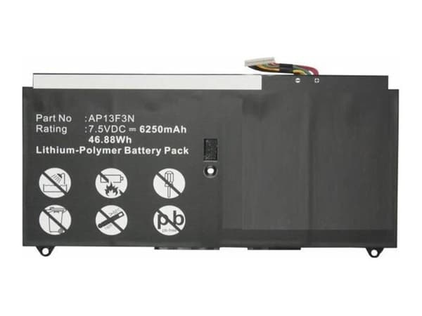 CoreParts - Batteri til bærbar PC - litiumpolymer - 6250 mAh - 46.9 Wh - svart - for Acer Aspire S7-392-54208G12tws