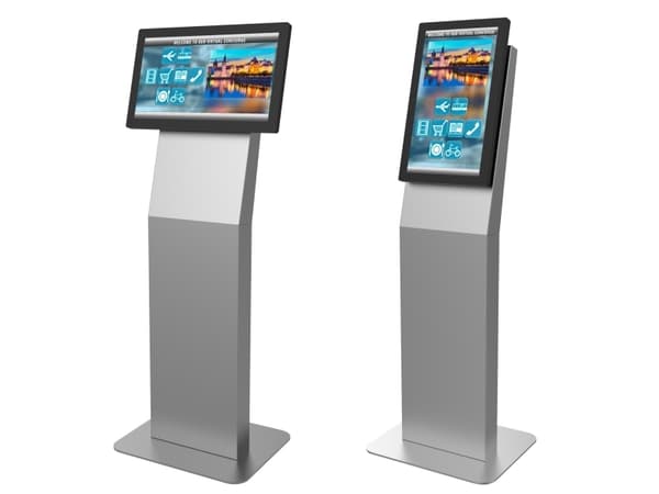 Peerless-AV KIP522-S-EUK - Stativ - for LCD-skjerm - sann illusjons-sølv - skjermstørrelse: 15"-32" - plassering på gulv - TAA-samsvar