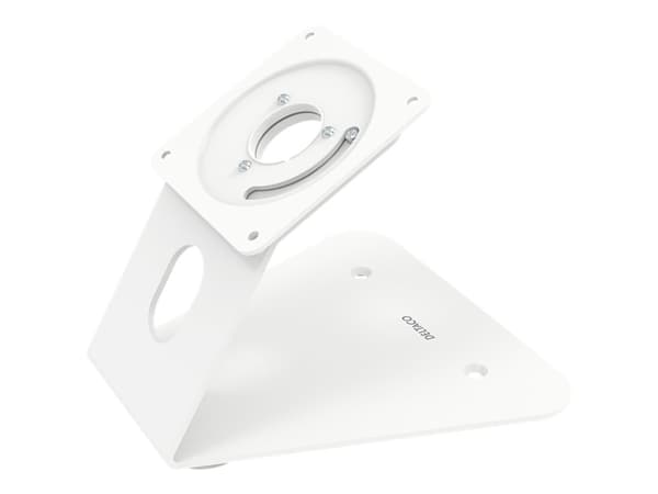 DELTACO Office - Stativ - for nettbrett - stål - hvit - monteringsgrensesnitt: 75 x 75 mm - skrivebord, veggmonterbar