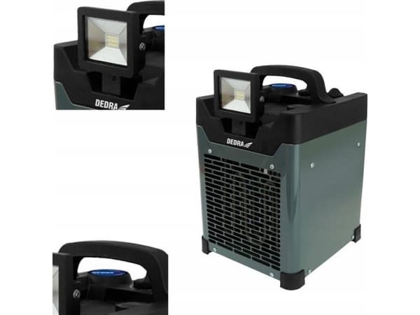 Elektrisk varmeovn 3300W Sort