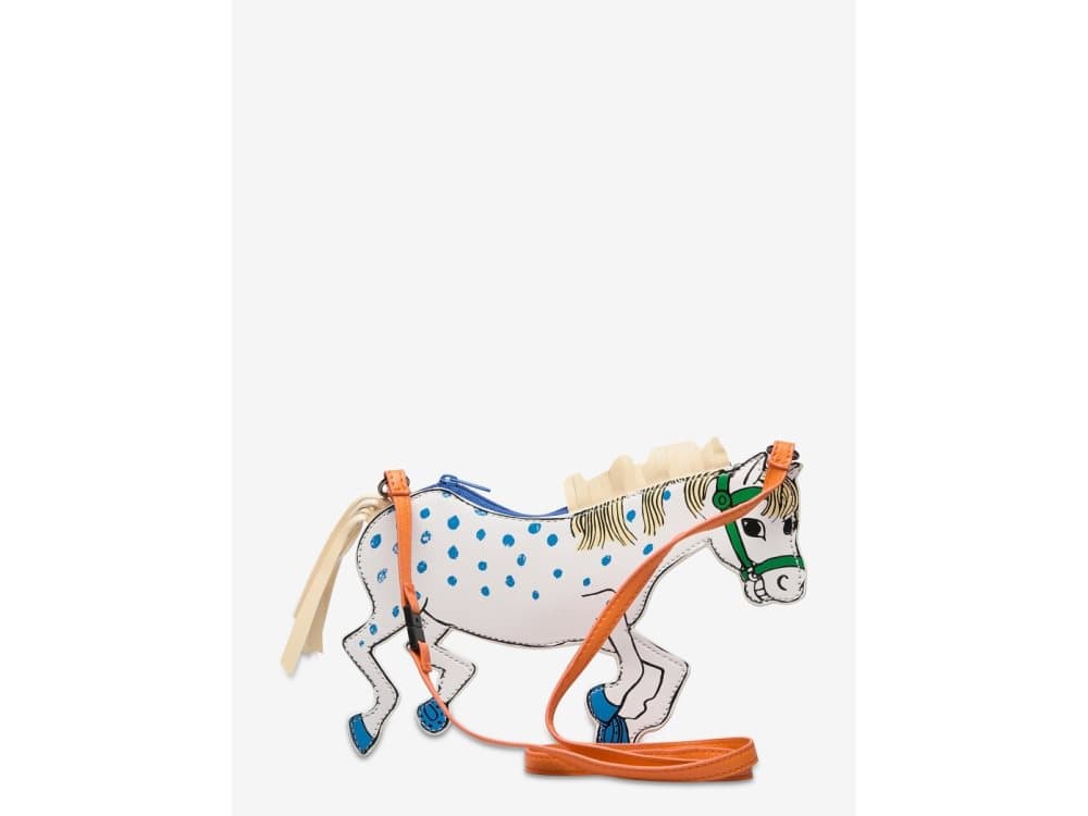 Pippi Horse-shaped "Lilla Gubben" zipped shoulder bag