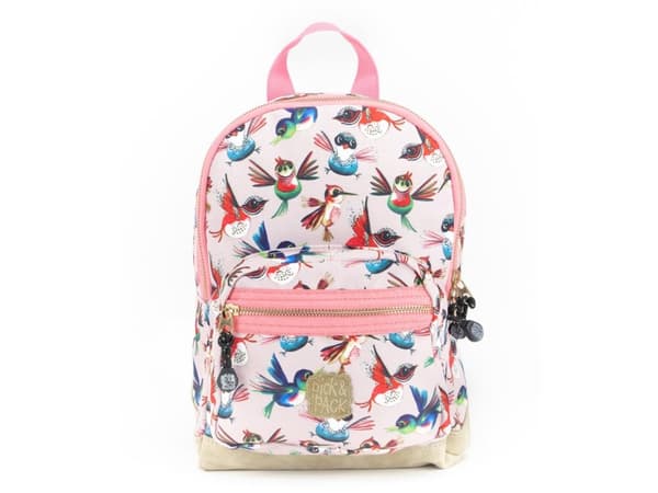Pick & Pack Birds Backpack (22 x 31 x 11 cm) - Soft pink