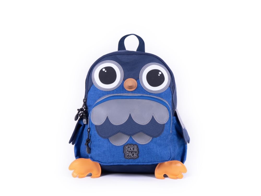 Pick Pack Owl Shape Backpack 22 x 30 x 11 cm Blue CDON