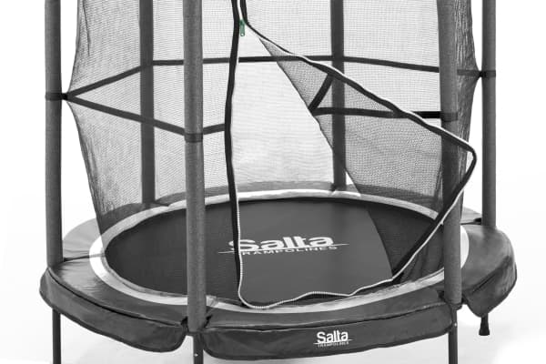 Salta 5426A, Trampoline over bakken, Rund, 35 kg, 3 år, Safety net, Sort