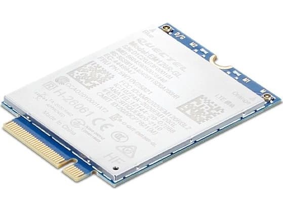 Quectel EM120R-GL - Trådløs mobilmodeemi - 4G LTE Advanced - M.2-kortti - 600 Mbps - (WWAN-valmius): ThinkPad L14 Gen 2 20X1, 20X2, 20X5, 20X6; L15 G