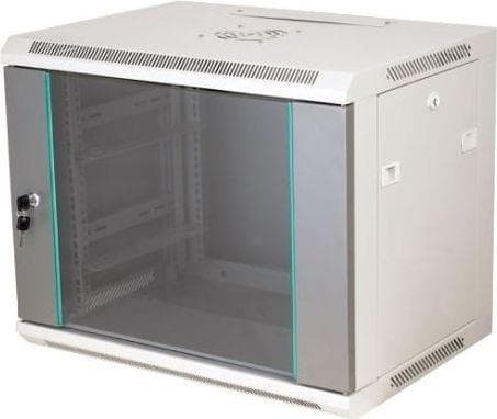 ALANTEC - Skåp - väggmontering - grå - 12U - 19"