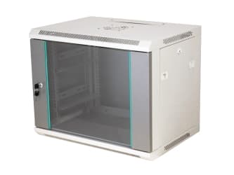 ALANTEC - Skåp - väggmontering - grå - 12U - 19"
