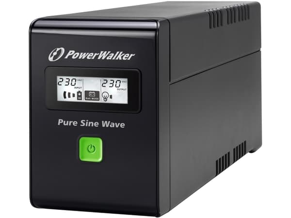 PowerWalker VI 600 SW, Linje-Interactive, 0,6 kVA, 360 W, 162 V, 290 V, 220 V
