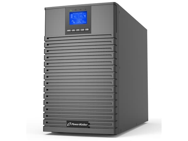 PowerWalker VFI 3000 ICT IoT, Dobbeltkonvertering (Online), 3 kVA, 3000 W, Ren sinus, 160 V, 300 V Sort