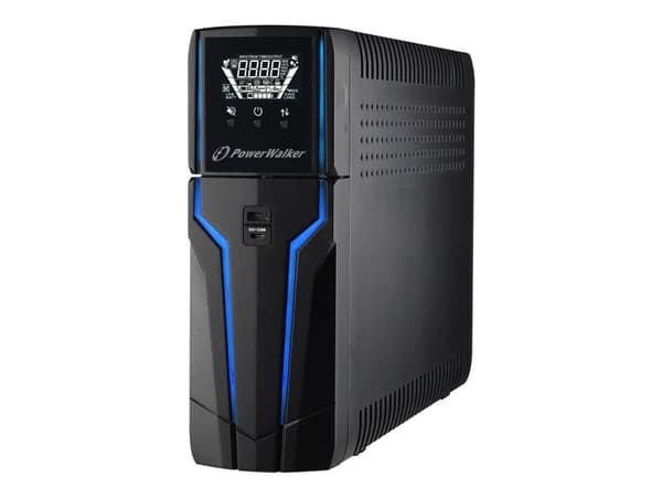 PowerWalker VI 1500 GXB - UPS - Växelström 162 - 290 V - 900 Watt - 1500 VA - 9 Ah - USB - utgångskontakter: 4