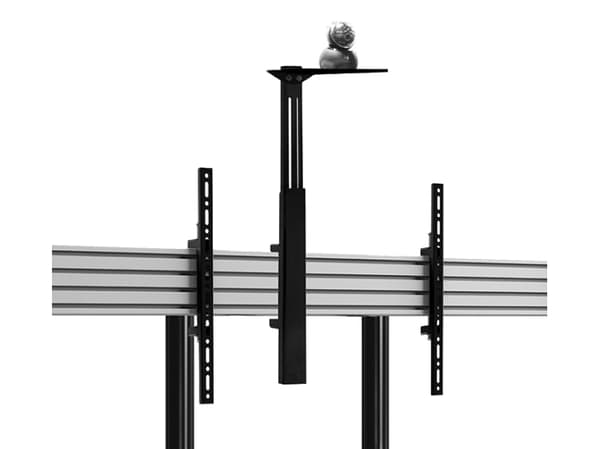 B-Tech BT8390-SA, Litteän näytön kiinnitysvarsi, Musta, 4 kg, 458 - 854 mm, 61 mm, 1 kpl