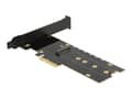 Miniatyrbild 1 av 5: Delock - Kontrollerkort - M.2 - M.2 NVMe Card / PCIe 4.0 (NVMe) - låg profil - PCIe 4.0 x4