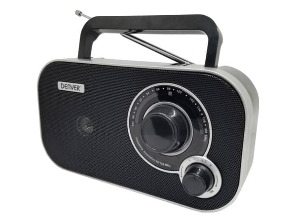 Denver TR-51B, Personal, Analog, FM, Analog, Svart, Extern