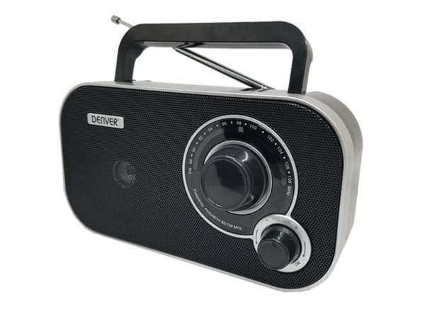 Denver TR-51B, Personal, Analog, FM, Analog, Svart, Extern