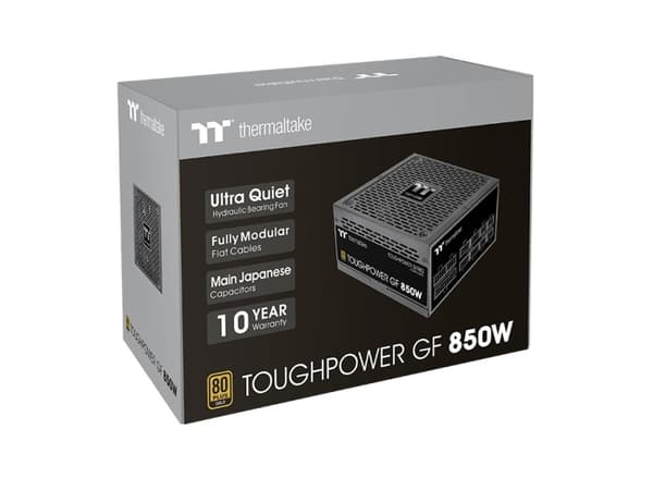 Thermaltake Toughpower GF 850W, 850 W, 100 - 240 V, 1020 W, 47 - 63 Hz, 12 A, 20+4 pin ATX