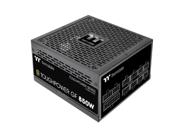 Thermaltake Toughpower GF 850W, 850 W, 100 - 240 V, 1020 W, 47 - 63 Hz, 12 A, 20+4 pin ATX musta