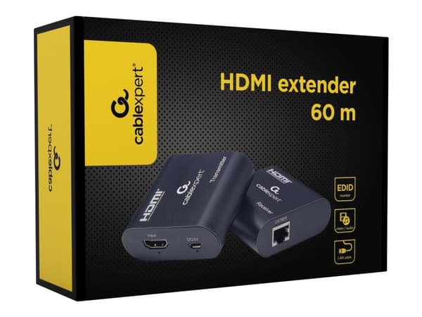 Cablexpert DEX-HDMI-03 - Sender og mottaker - video/lyd-forlenger - HDMI - opp til 60 m