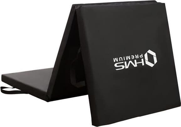 HMS Gymnastikmadrass 3-delad MGS02 180 cm x 60 cm x 5 cm svart