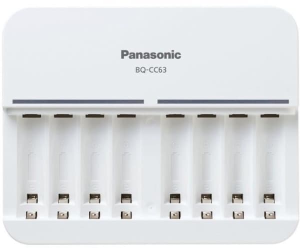 Panasonic eneloop BQ-CC63E - Batterilader - 8 x batterier lader - 1.5 A