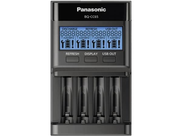 Panasonic eneloop BQ-CC65E - Batterilader - 4 x batterier lader - 1 A (USB)