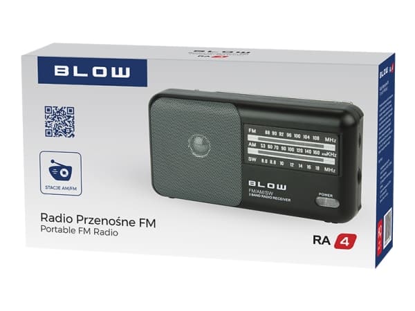 BLOW 77-533#, Bärbar, Analog, AM, FM, 87,5 - 108 MHz, 530 - 1600 kHz, 3,5 mm